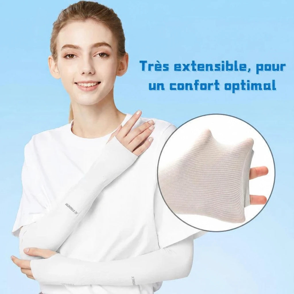 Manchon de Compression Vayolt — Protection & Anti-Fatigue pour le Sport — visuel en français